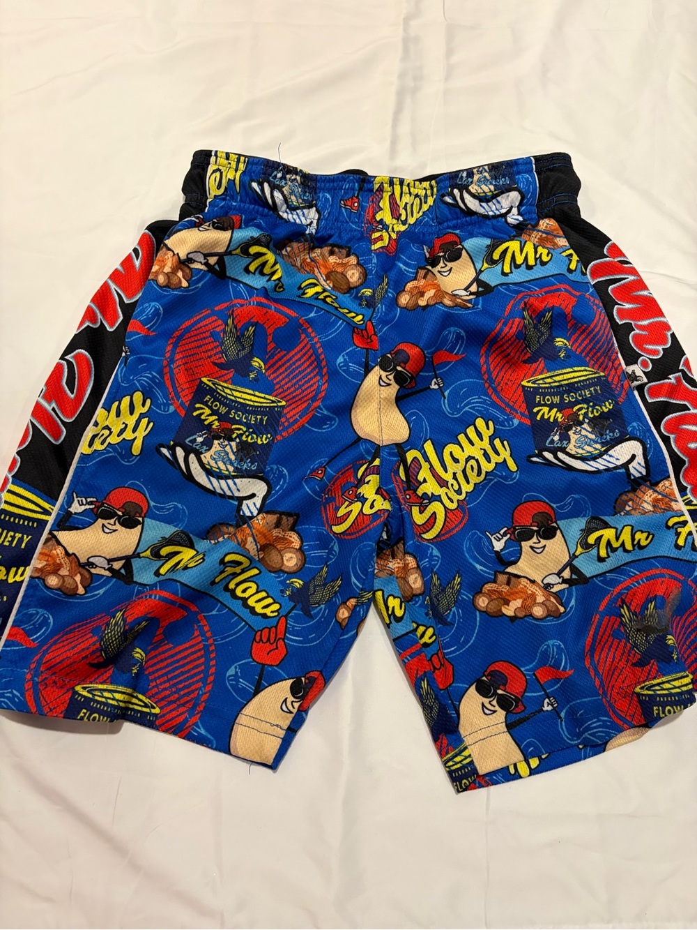 Flow Society Boys' Blue Graphic Swim/Active Shorts